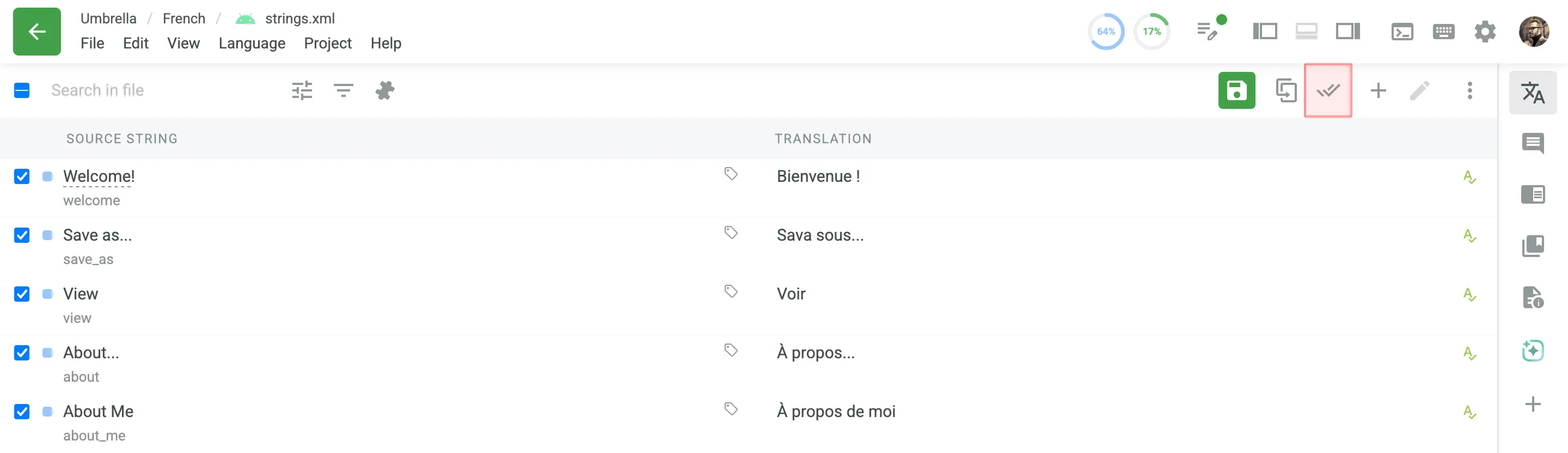 Side-by-Side Proofreading